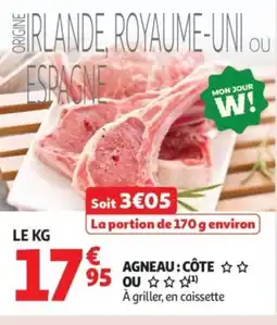 Auchan Agneau: côte ou offre