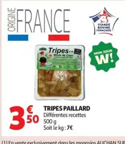 Auchan PAILLARD Tripes offre
