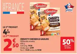 Auchan LE GAULOIS Crousty chicken offre