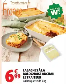 Auchan Lasagnes à la bolognaise auchan le traiteur offre