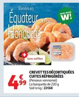 Auchan Crevettes décortiquées cuites réfrigérées offre