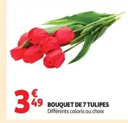 Auchan Bouquet de 7 tulipes offre