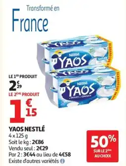 Auchan YAOS Nestlé offre