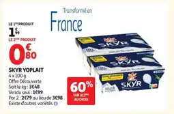 Auchan SKYR Yoplait offre