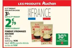 Auchan AUCHAN Fondue 3 fromages offre