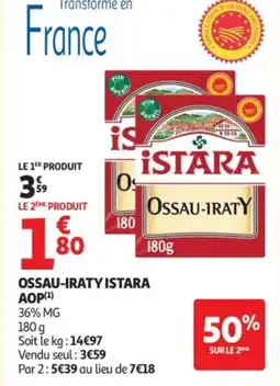Auchan Ossau-iraty istara aop offre