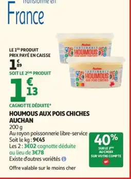 Auchan AUCHAN Houmous aux pois chiches offre