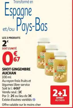 Auchan AUCHAN Shot gingembre offre
