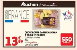 Auchan Choucroute garnie auchan à table en france offre