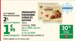 Auchan AUCHAN Croissants pur beurre surgelés offre