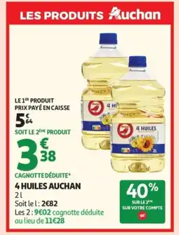 Auchan AUCHAN 4 Huiles offre