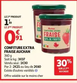 Auchan AUCHAN Confiture extra fraise offre