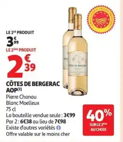 Auchan Côtes de bergerac aop offre