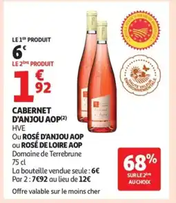 Auchan Cabernet d'anjou aop offre