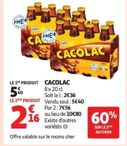 Auchan CACOLAC offre