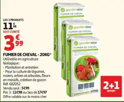 Auchan Fumier de cheval offre