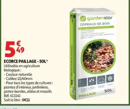 Auchan Ecorce paillage offre