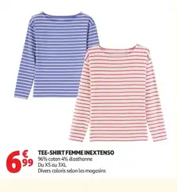 Auchan INEXTENSO Tee-shirt femme offre