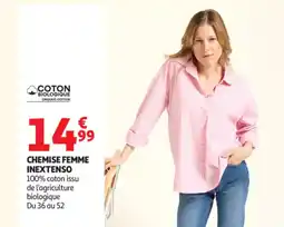 Auchan INEXTENSO Chemise femme offre