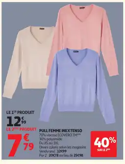 Auchan INEXTENSO Pull femme offre