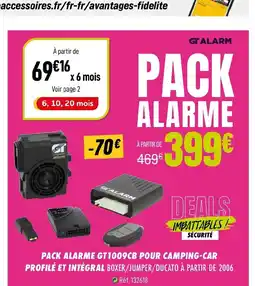 Narbonne accessoires Pack alarme gt1009cb pour camping-car profilé et intégral offre