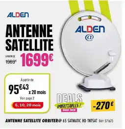 Narbonne accessoires ALDEN Antenne satellite offre