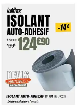 Narbonne accessoires Isolant auto-adhesif 19 mm offre