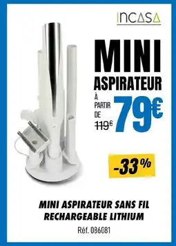 Narbonne accessoires Mini aspirateur sans fil rechargeable lithium offre