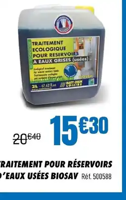Narbonne accessoires Traitement pour réservoirs d'eaux usées biosav offre