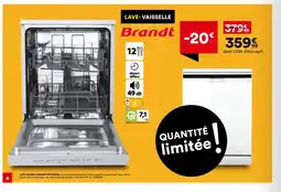 BUT BRANDT Lave-vaisselle DFP3129DW offre
