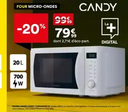 BUT CANDY Micro-ondes CMWA20SDLW offre