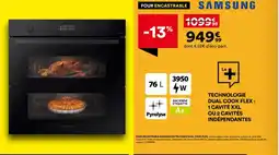 BUT SAMSUNG Four encastrable dual cook flex NV7B5755SAS offre