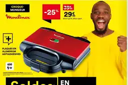 BUT MOULINEX Croque-monsieur SM1808 offre