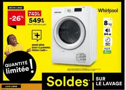 BUT WHIRLPOOL Sèche-linge FFTNM1182FR offre