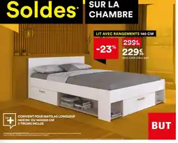 BUT Lit 140 avec rangements achille offre