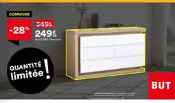 BUT Commode 6 tiroirs plate offre