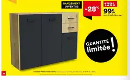 BUT Rangement 3 portes 2 tiroirs juventus offre