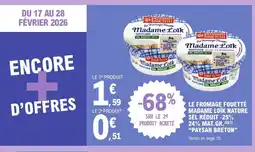 E.Leclerc PAYSAN BRETO Le fromage fouetté madame loïk nature sel réduit -25% 24% mat.gr offre
