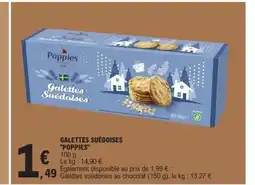 E.Leclerc POPPIES Galettes suédoises offre