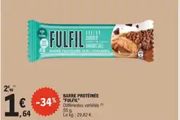 E.Leclerc FULFIL Barre protéinée offre