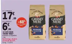 E.Leclerc GRAND MÈRE Le café grain offre