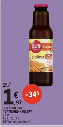 E.Leclerc GAYELORD HAUSER Jus équilibre offre