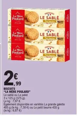 E.Leclerc LA MÈRE POULARD Biscuits offre