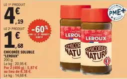E.Leclerc LEROUX Chicorée soluble offre