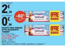E.Leclerc DANONE Velouté fruix panaché offre découverte offre