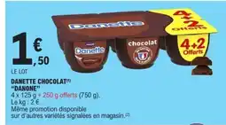 E.Leclerc DANONE Danette chocolat offre