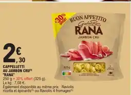 E.Leclerc RANA Cappelletti au jambon cru offre