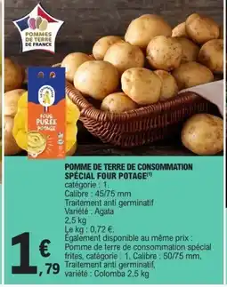 E.Leclerc Pomme de terre de consommation spécial four potage offre