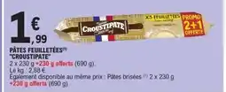 E.Leclerc CROUSTIPATE Pâtes feuilletées offre