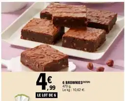 E.Leclerc 6 BROWNIES offre